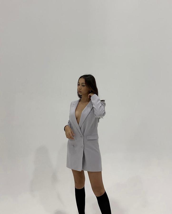 Influencer being photographed