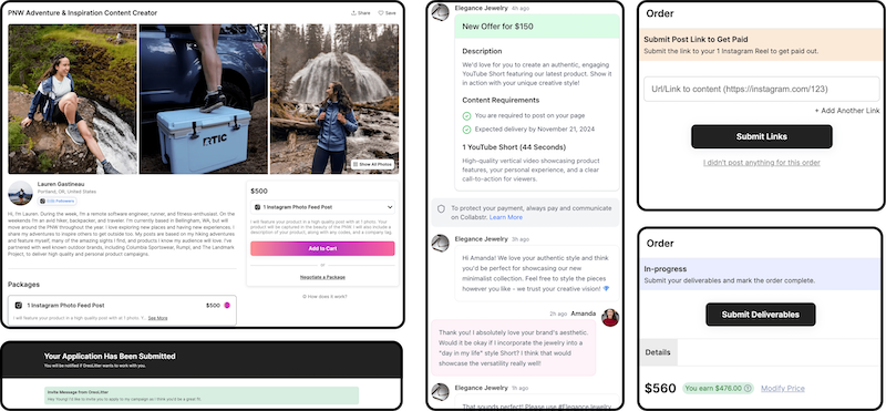 Collabstr app screenshot